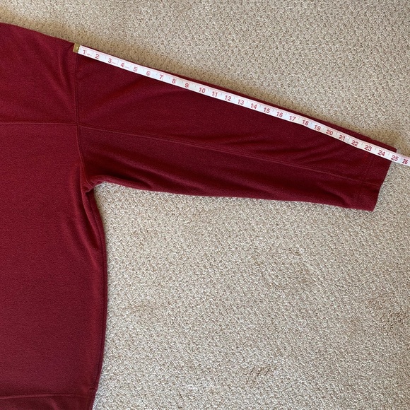 Royal Robbins long sleeve v-neck fleece pullover red large - Picture 9 of 15